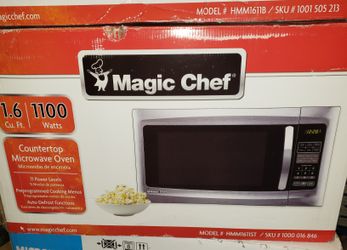 Magic Chef 1.6 cu.ft Countertop Microwave in Stainless Steel
