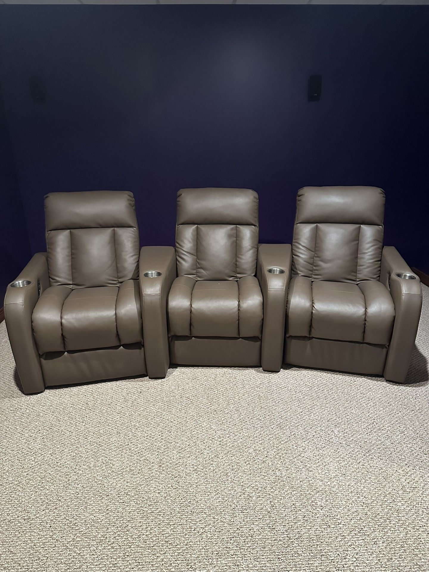 Theater Movie Leather Reclining Chairs