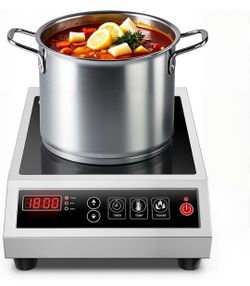 Commercial induction cooktop