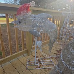 Motorized Christmas Light Yard Decorations 