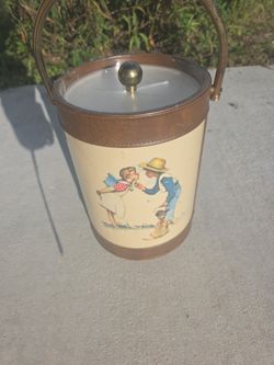 Norman Rockwell Ice Bucket 