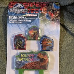 Jurassic world dinosaur Birthday candles