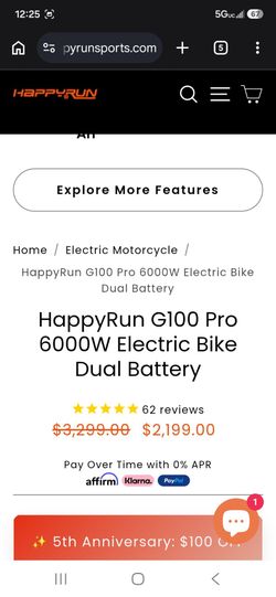 Happyrun g100 pro ebike