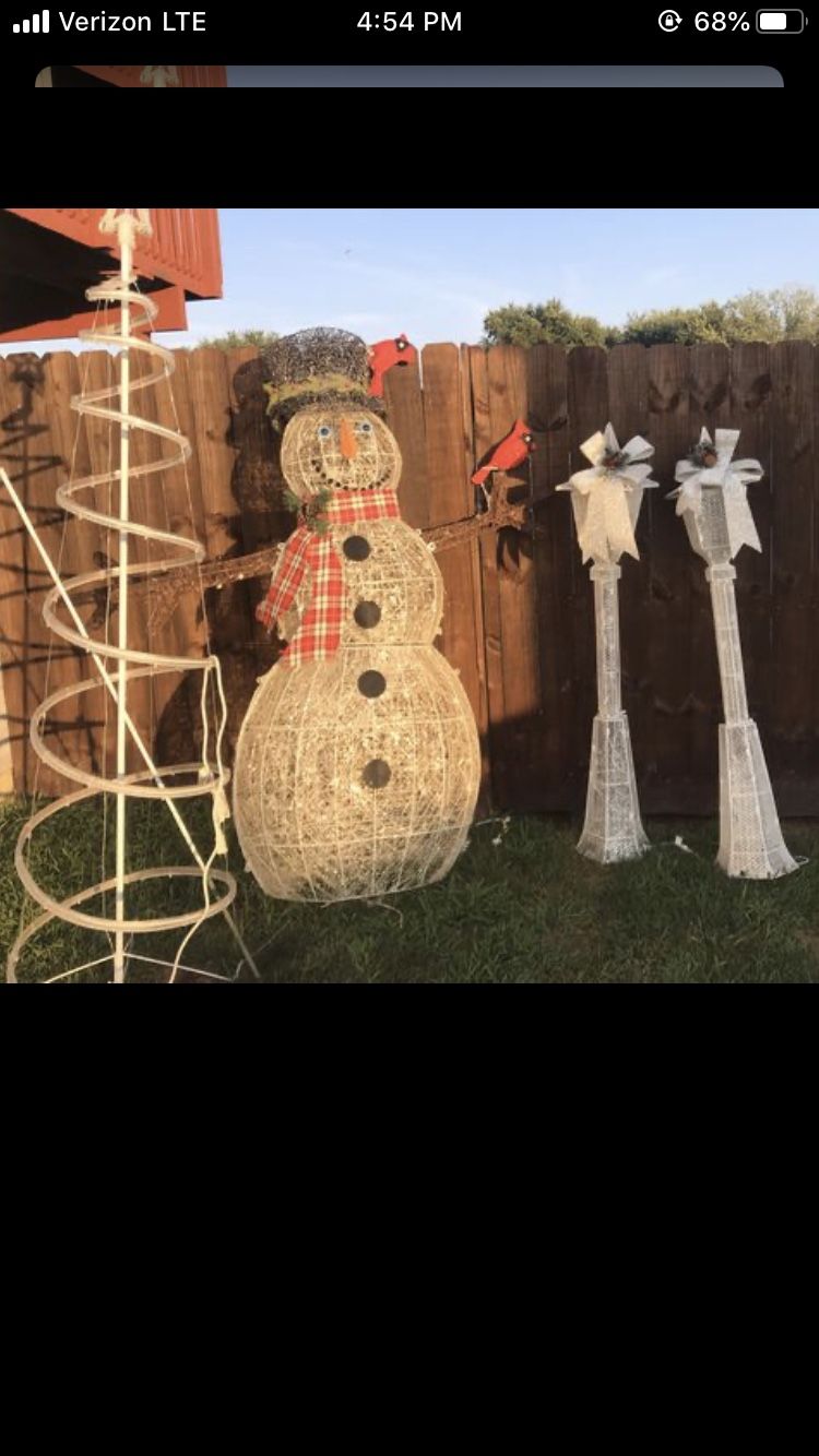 Xmas lawn ornaments