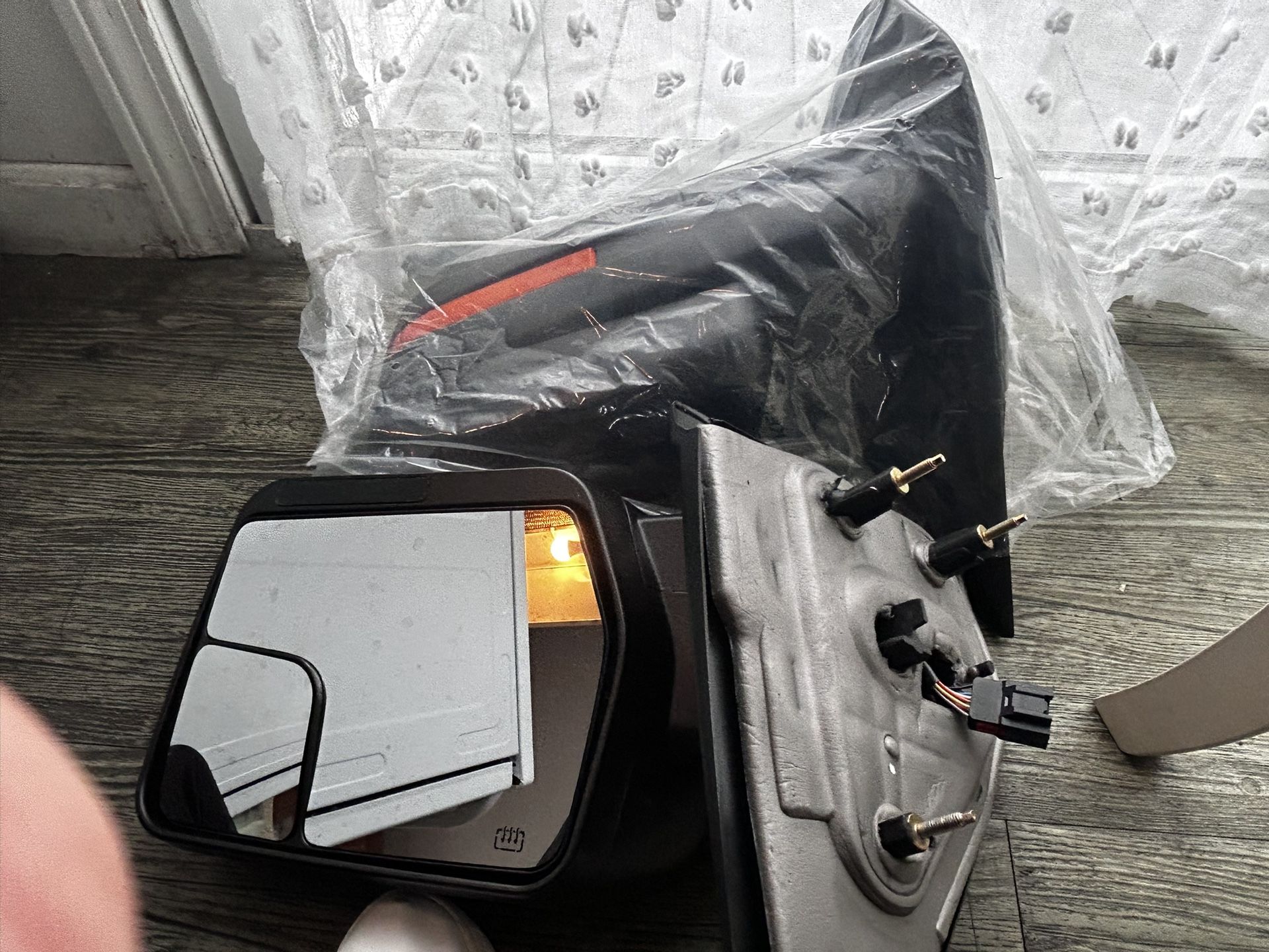 New Aftermarket Heated Side Mirrors for 2009-2014 Ford F-150 (Pair) – With Mounting Hardware and Wiring Harnesses
