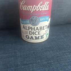 Campbell’s Soup Alphabet Dice Game