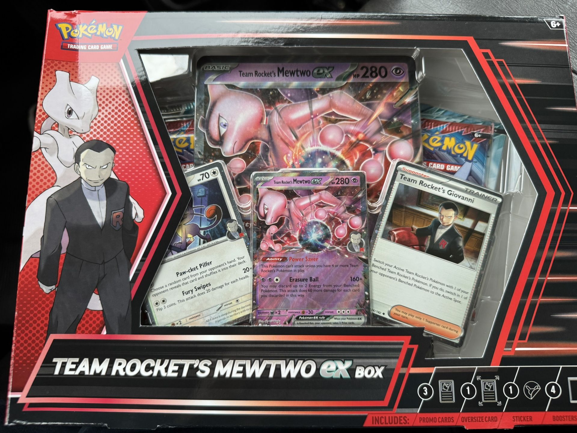 TEAM ROCKET'S MEWTWO EX BOX