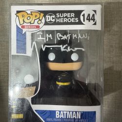 Funko Pop Batman Figure #144 Val Kilmer Hand Signed Autographed