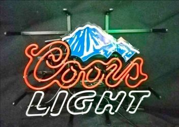 Coors Light Neon Bar Sign