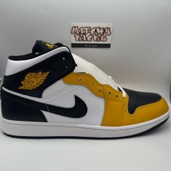 Jordan 1 Mid Yellow Ochre Sz. 14