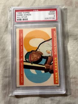 1960 Topps Hank Aaron #566 PSA 2