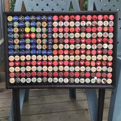 Homemade  American Flag Table