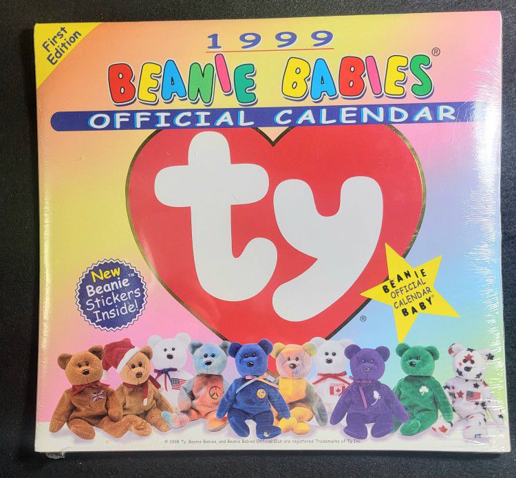 1999 Beanie Babies Official Calendar