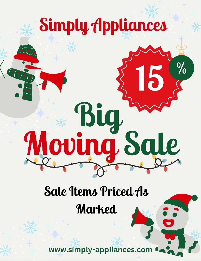 đźššMoving Sale! All Refurbished Appliance On Sale - Warranty Included