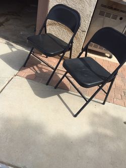 Metal chairs