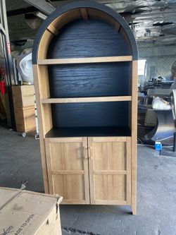 5-Tier Bookcase with Doors