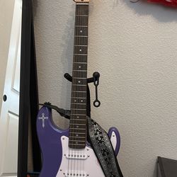 Purple Fender Squier Stratocaster - Electric Guitar 