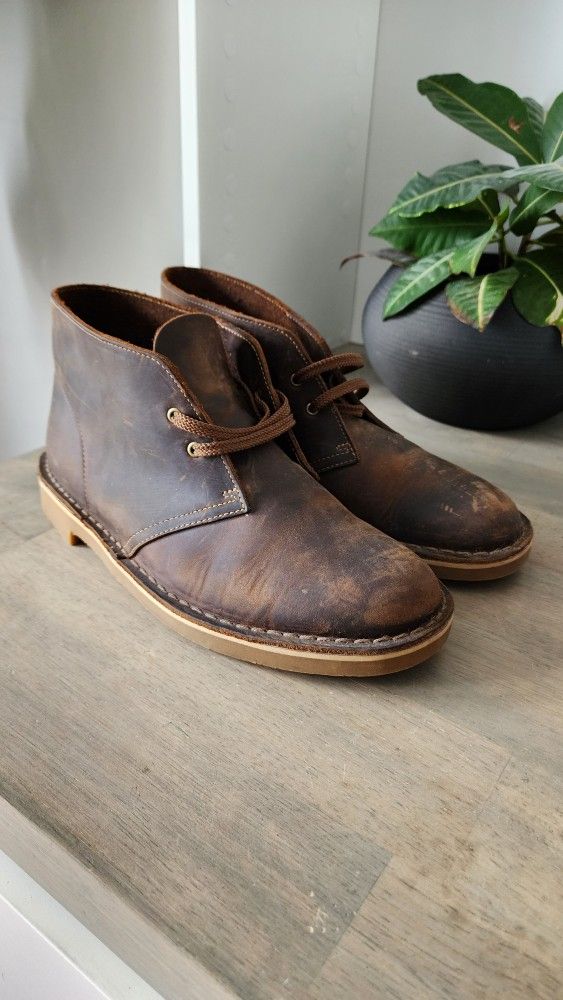 Clark's Mens Boots Brown Size 8