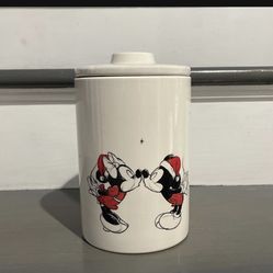 Mickey & Minnie Holiday Kisses Canister - Disney 