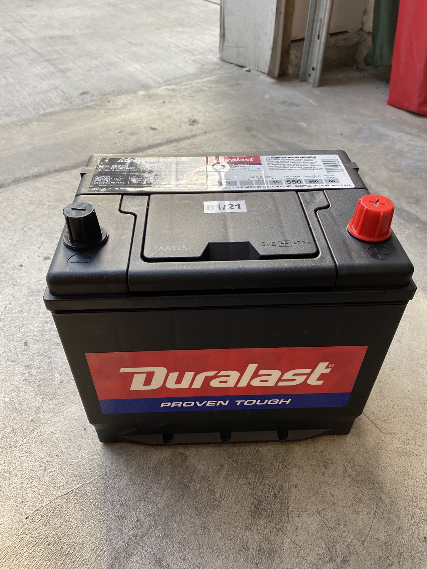 New Duralast Battery 35-DL Group Size 35 550 CCA