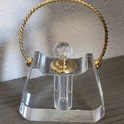 Vtg Crystal Perfume Bottle w/Stopper By Shannon Crystal Designs of Ireland