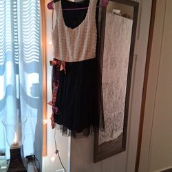 Rose Buds Toole And Bows Party Dress
