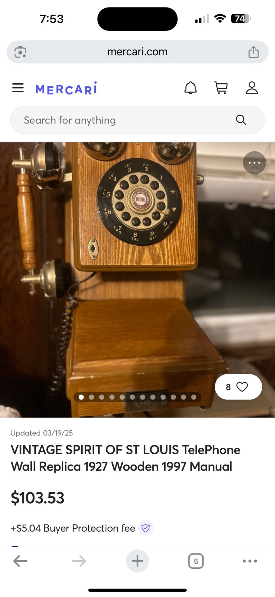 vintage wal phone