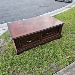 Solid Wood Coffee Table With Storage