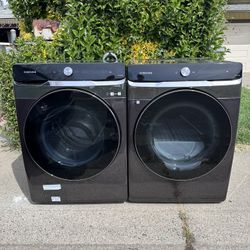 Samsung Bespoke Washer and Electric Dryer Set 