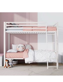 Twin Size White Bunk Bed