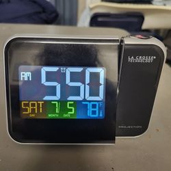 Digital Alarm Clock With Lazer Display