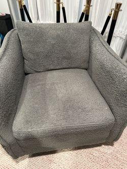 Gray swivel chair