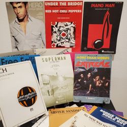 20 Assorted Piano Sheet Music