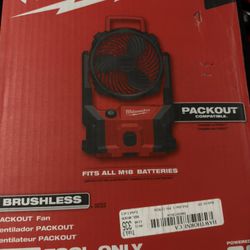 M18 18-Volt Lithium-Ion Brushless Cordless PACKOUT Jobsite Fan (Tool-Only)