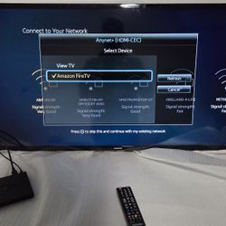 43 Inch  Samsung TV + Amazon Fire Box