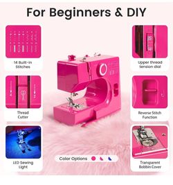 Mini sewing machine for beginners