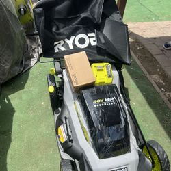 RYOBI 40V HP Brushless 20 in. Cordless Electric Battery Walk Behind Self-Propelled Mower with 6.0 Ah Battery and Charger