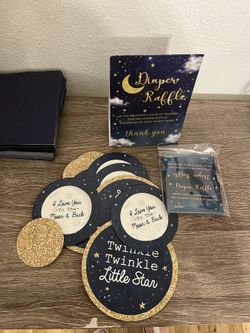 Baby Shower Diaper Raffle And Confetti