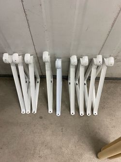 Closet wooden poles