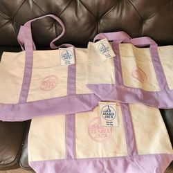 Trader Joe's Lavender Pastel Tote Bag