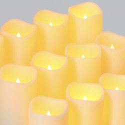 Outdoor Flameless Battery Operated Candles Waterproof, Long Lasting LED