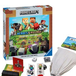 Ravensburger Minecraft Heroes of the Village | Cooperative Board Game | Exciting & Unpredictable | Perfect for Families and Minecraft Enthusiasts 