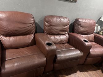 Good Condition Theatre Seat Recliner Sofa