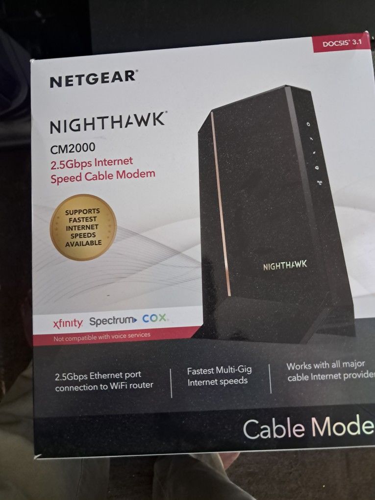 Netgear Nighthawk Speed Cable Modem