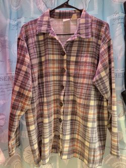 Cherokee S/M Button Up Long Sleeve Shirt