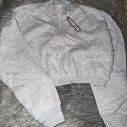 Skims Cropped Half Zip 