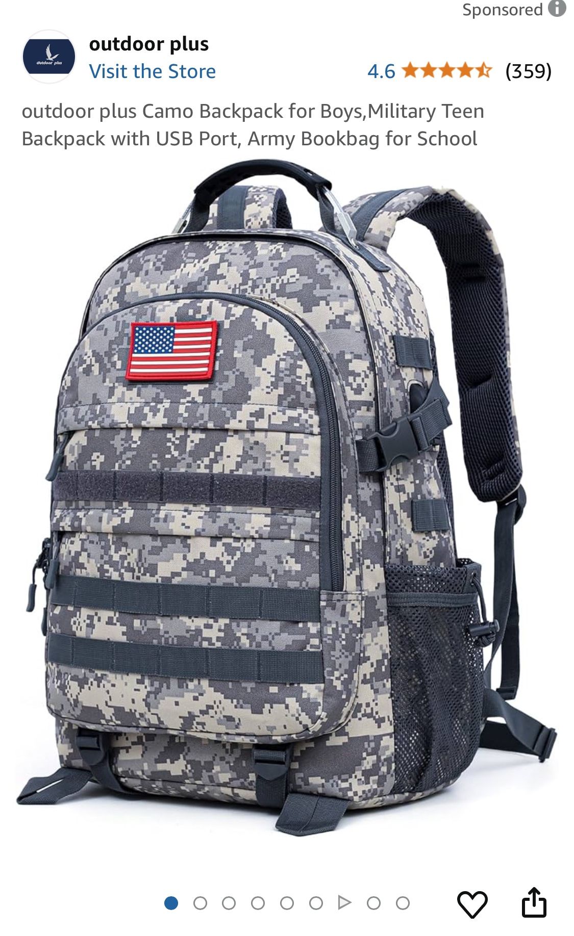 Qimailer Camo Backpack