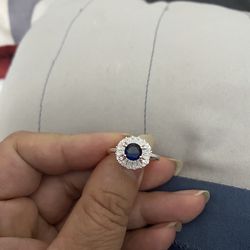 Real 925 Sterling Silver Wedding Ring Size 8