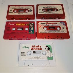 Vintage Disney Cassette tapes lot ... Wizard of OZ, 101 Dalmatians, Brer Rabbit and the Tar Baby etc
