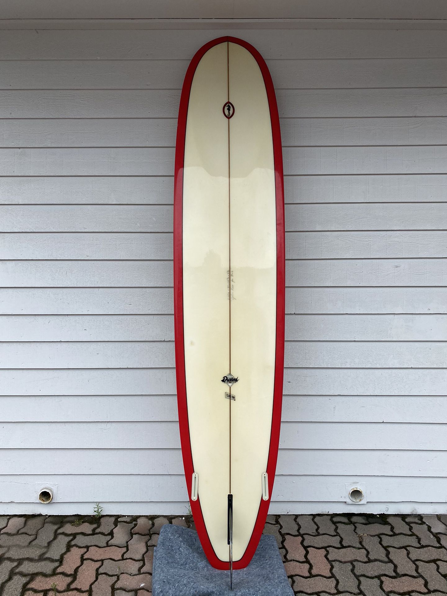 Classic Encinitas Surfboards John Kies Noserider Longboard w/ Fin, 9’9” Clark Foam